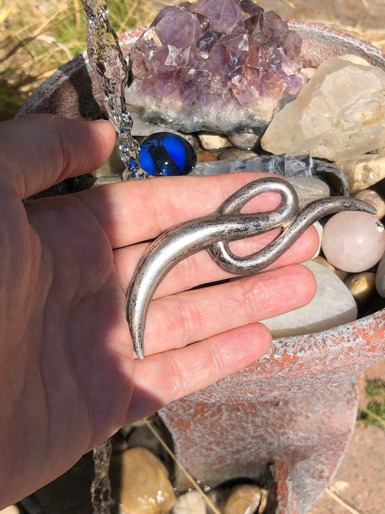 Vintage modernist Taxco Mexico sterling silver brooch 925