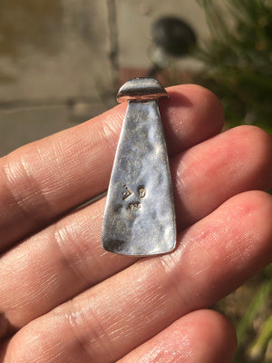 Vintage retired Silpada sterling silver 925 hammered pounded abstract modernist pendant 4 necklace free shipping