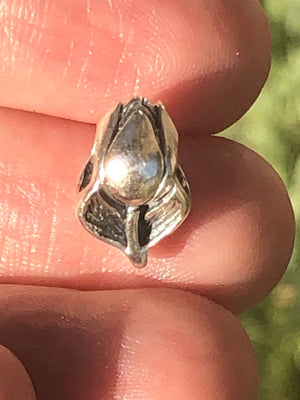 Sterling silver charm 4 necklace or a bracelet tulip flower 925