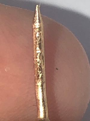 Antique art deco vintage hat pin With beautiful diamond approx .20 points 14kt yellow gold 14 karat