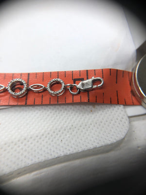 Sterling silver tennis bracelet diamonds 925 eternity link circles. Free shipping