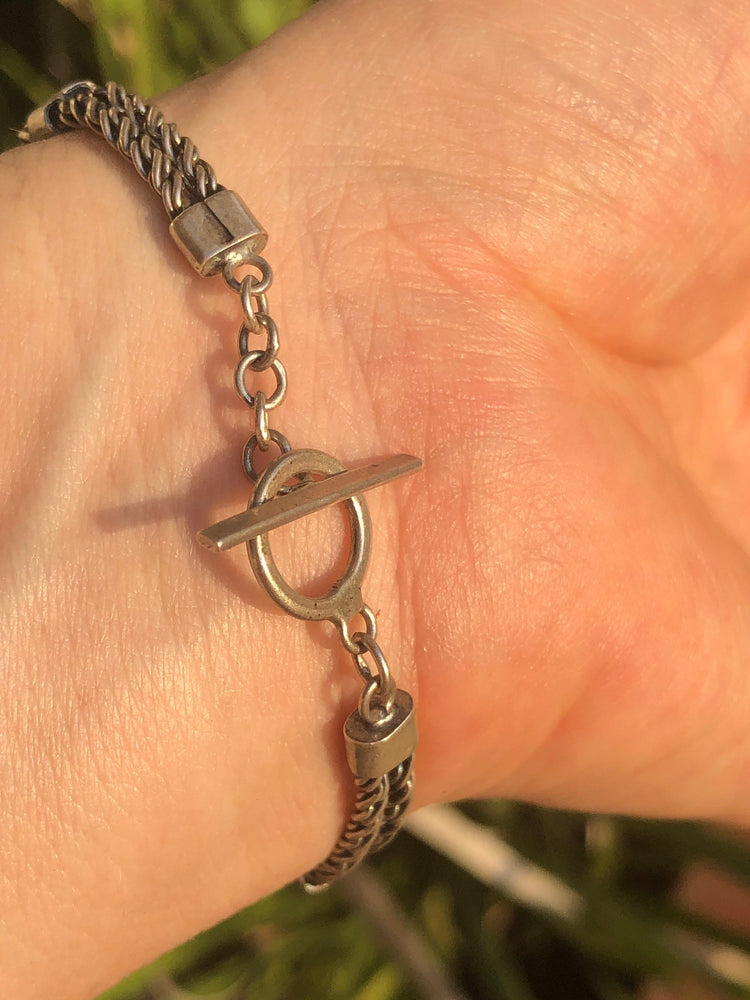 Vintage Boma sterling silver Abstract modernist bracelet 925 free shipping!!