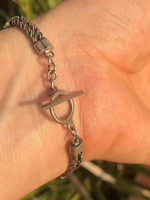 Vintage Boma sterling silver Abstract modernist bracelet 925 free shipping!!
