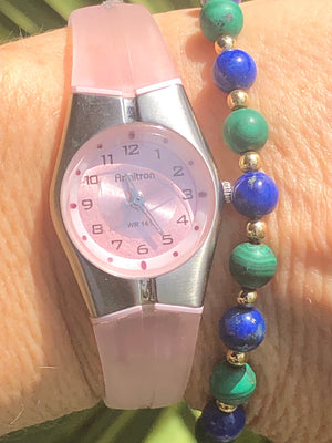 Lot 3 Women’s ladies wrist watches gun metal gray metal bracelet watch pink band Armitron White pink CZ Betsey Johnson-nice! Free shipping