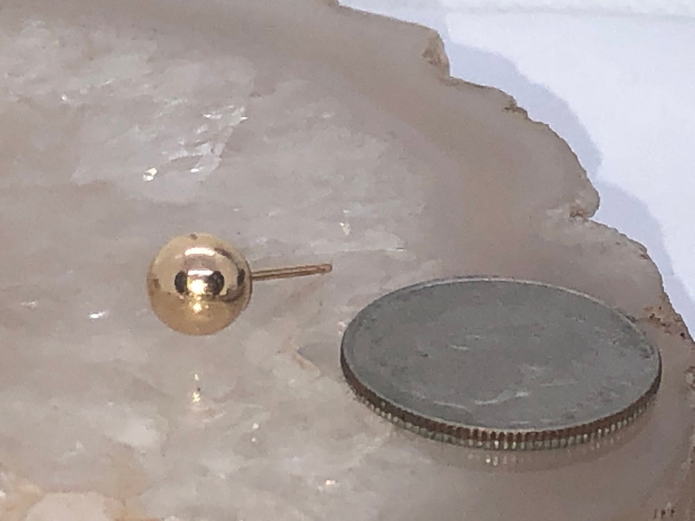 Vintage 14 karat yellow gold ball single earring stud 14kt kt Men’s or women’s free shipping!