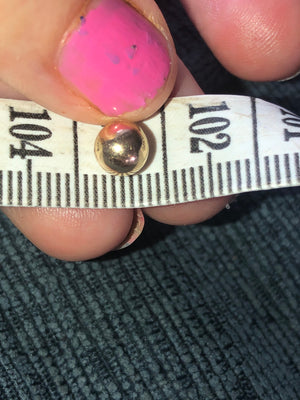 Vintage 14 karat yellow gold ball single earring stud 14kt kt Men’s or women’s free shipping!