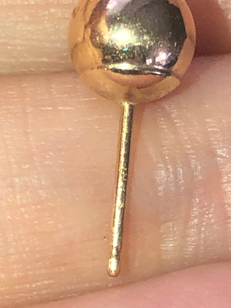 Vintage 14 karat yellow gold ball single earring stud 14kt kt Men’s or women’s free shipping!