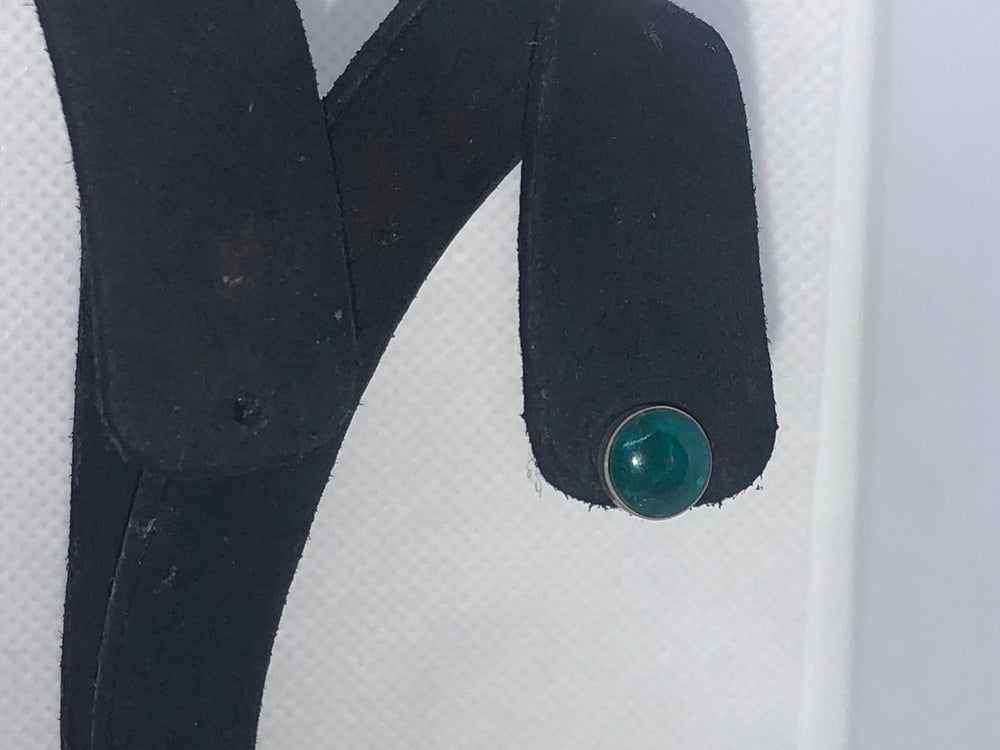 Vintage Chrysocolla Single Stud Earring - Sterling Silver