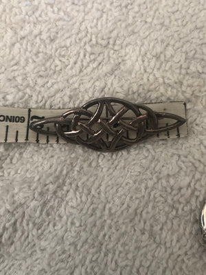 Vintage Celtic brooch pin Sterling Silver 925