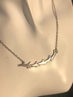 Sterling silver running horses southwestern necklace Cuneo 925 Super unique Abstract