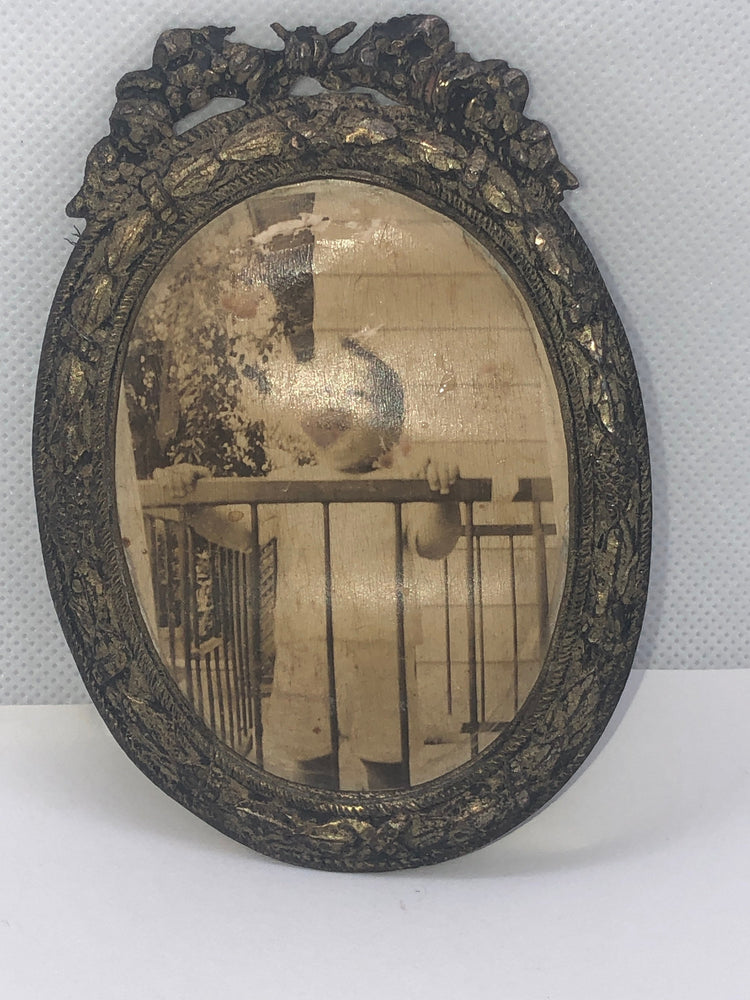 Antique Victorian Italian 800 silver floral -  Rosas picture frame Very old