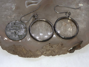 Vintage Sterling Silver Dangle Hoop Earrings 925 Designs