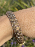 Vintage Sterling Silver Omega Bracelet - Wide - Milor Co. Italy