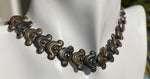 Vintage Taxco Mexico Choker Necklace M Ocampo Sterling Silver 925 Unique repousse