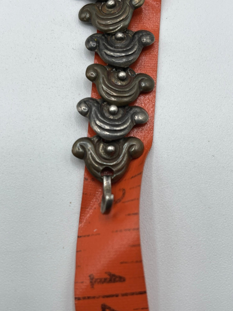Vintage Taxco Mexico Choker Necklace M Ocampo Sterling Silver 925 Unique repousse