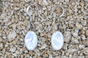 Gorgeous White Baroque Pearl Earrings - Genuine Pearls