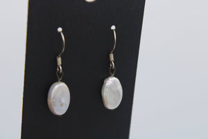 Gorgeous White Baroque Pearl Earrings - Genuine Pearls