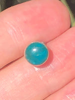 Vintage Chrysocolla Single Stud Earring - Sterling Silver