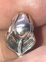 Sterling silver charm 4 necklace or a bracelet tulip flower 925