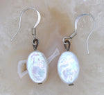 Gorgeous White Baroque Pearl Earrings - Genuine Pearls