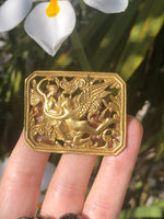 Vintage Gold-tone Cherub Brooch HNOC Historic New Orleans Collection Angels
