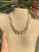 Vintage antique faux pearl double strand necklace designer Napier costume cocktail parties holidays