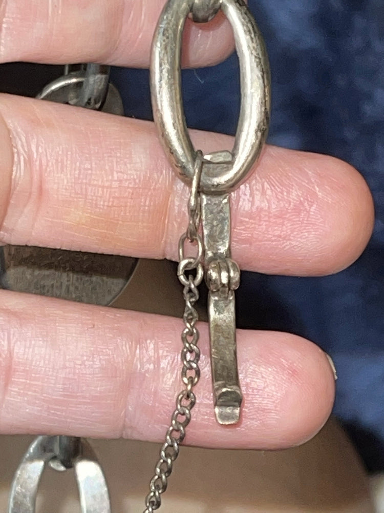 Antique Rare Gurami Italian Wristwatch 800 Silver including Chain Link Bracelet