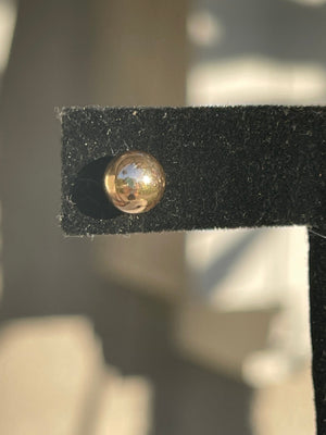 14 kt Yellow Gold Ball Bead Stud Earrings Designer MA -Michael Anthony  6 or 7 mm 14k karat
