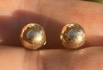 14 kt Yellow Gold Ball Bead Stud Earrings Designer MA -Michael Anthony  6 or 7 mm 14k karat