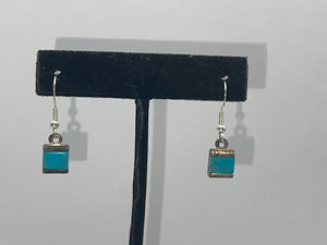 Vintage Turquoise Gemstone drop earrings Mexico, Southwestern