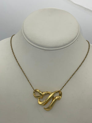 Gorgeous Sterling Silver/Gold 925 Sliding Pendant Long Chain 24 inches Necklace Elegant