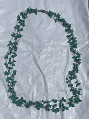 Stunning multi strand turquoise gemstone necklace LUC 925 CN Designer Lucas Lameth