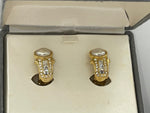 Vintage Designer Nolan Miller Clip On Earrings  Faux Pearl Crystals Beautiful New in Box New in Box