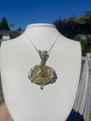 Big Beautiful Sterling Silver 925 Wire Wrapped Dried Flower - Botanical Pendant Necklace Chain Name Daisy