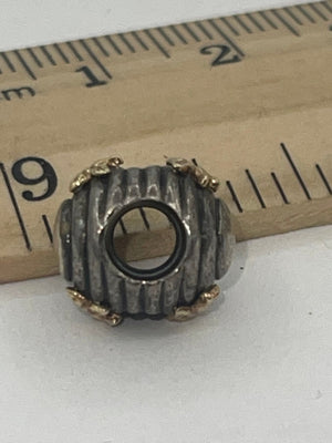 Authentic Pandora Ale Retired Discontinued Sterling Silver 925  Solid 14kt Bee Bead Charm Rare 14 kt Karat