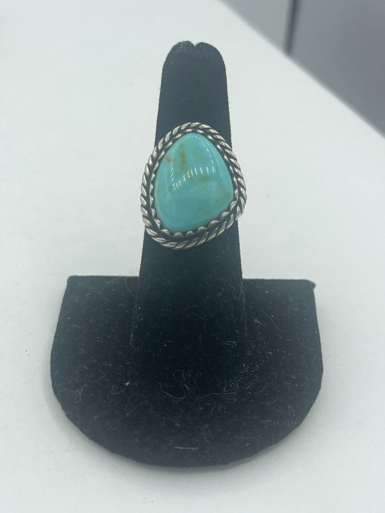 Vintage Designer Carolyn Pollack Relios Sterling Silver 925 Huge Turquoise Gemstone Native American Style Southwestern