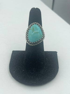 Vintage Designer Carolyn Pollack Relios Sterling Silver 925 Huge Turquoise Gemstone Native American Style Southwestern
