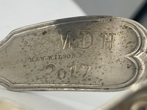 Fork Bracelet 1800’s Georgian / Victorian Sterling - Coin Silver Antique Monogrammed R & W Wilson 1825-1869