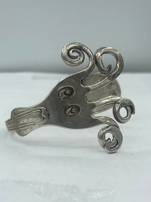 Fork Bracelet 1800’s Georgian / Victorian Sterling - Coin Silver Antique Monogrammed R & W Wilson 1825-1869