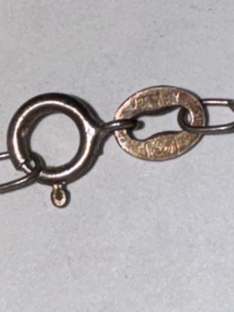 Vintage Eleanore Doskow Sterling Silver Pendant: Abstract SG Initial Design
