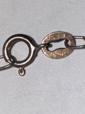 Vintage Eleanore Doskow Sterling Silver Pendant: Abstract SG Initial Design