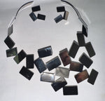 Alessi Stainless Steel Necklace & Earrings Set: Italian Designer Jewelry