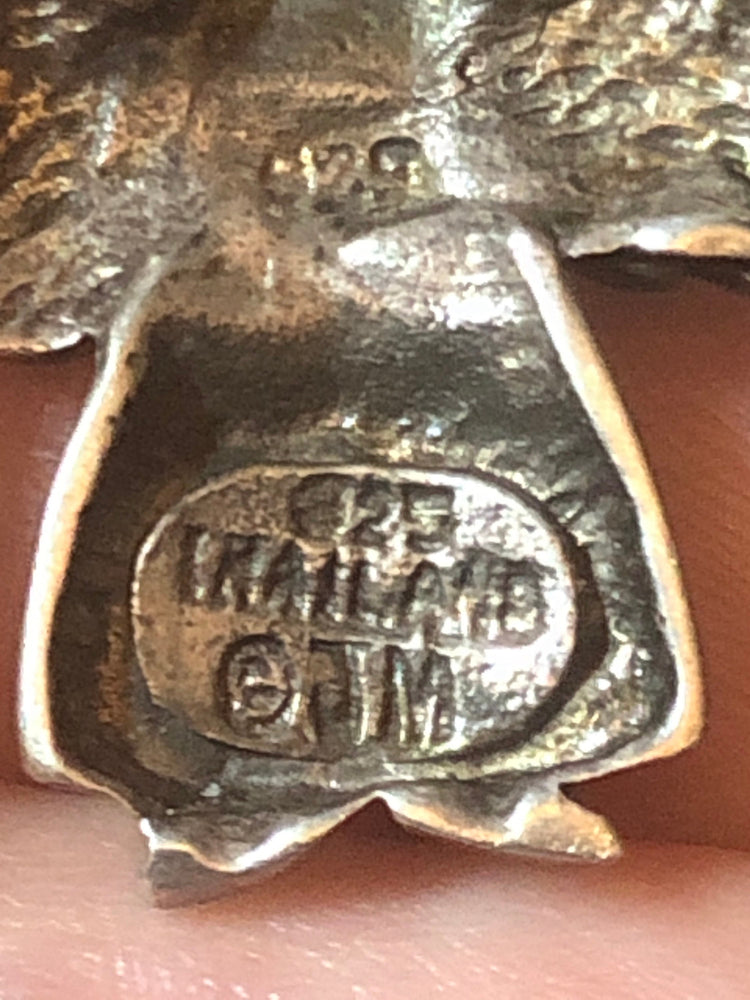 Vintage Flying Angel Pendant / Charm - Sterling Silver 925