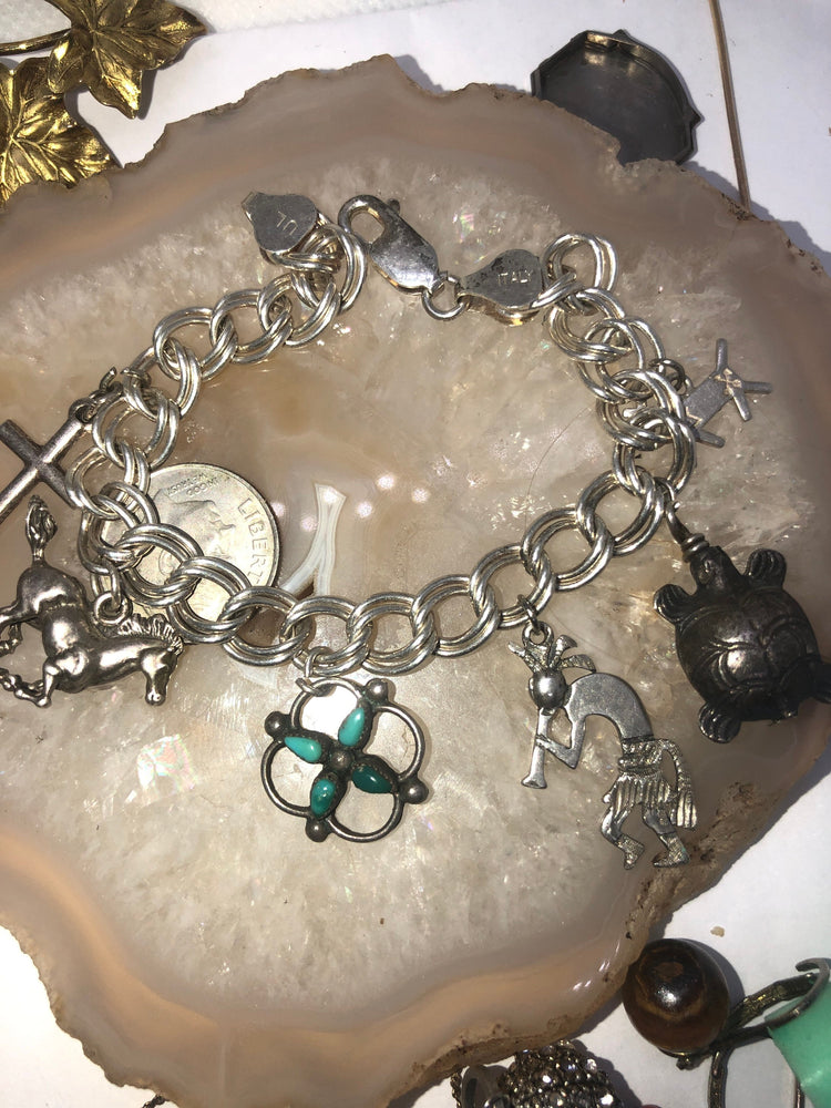 Diamond Tween Size Heart Charm Bracelet, Silver with 14K, 6.75 Inches –  Fortunoff Fine Jewelry